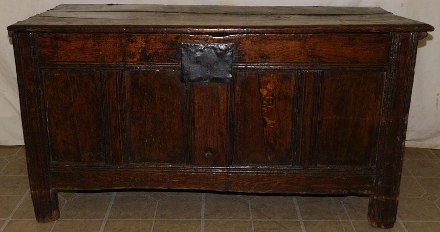 18th C English Oak Blanket Chest (1 of 9)