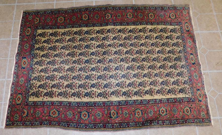 2' 11" X 4' 3" Handmade Antique Oriental Rug (1 of 5)