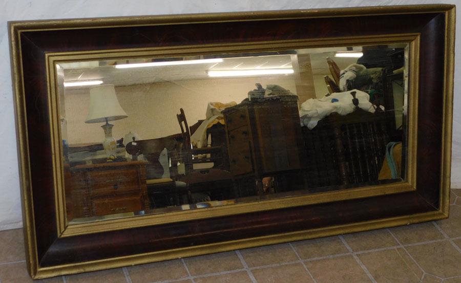 Antique Mahogany Gilt Ogee Framed Mirror (1 of 3)