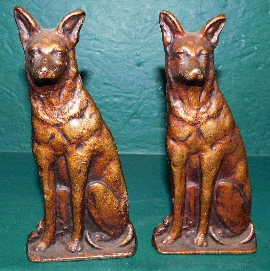 Pair Cast Iron Fox Door Stops (1 of 3)