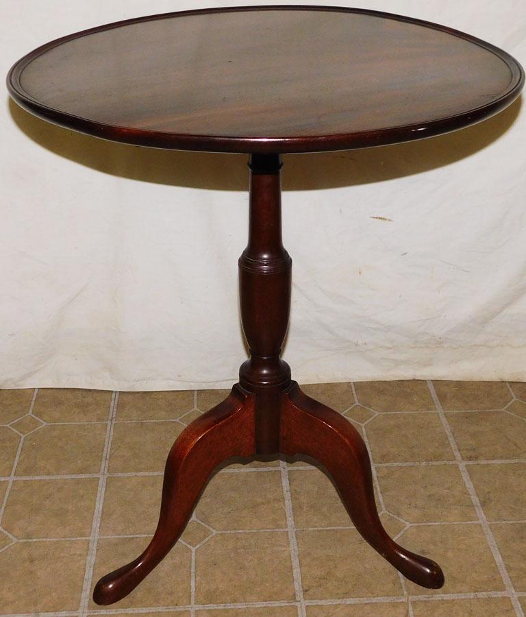 19th C Mahogany Tilt Top Tea Table (1 of 3)