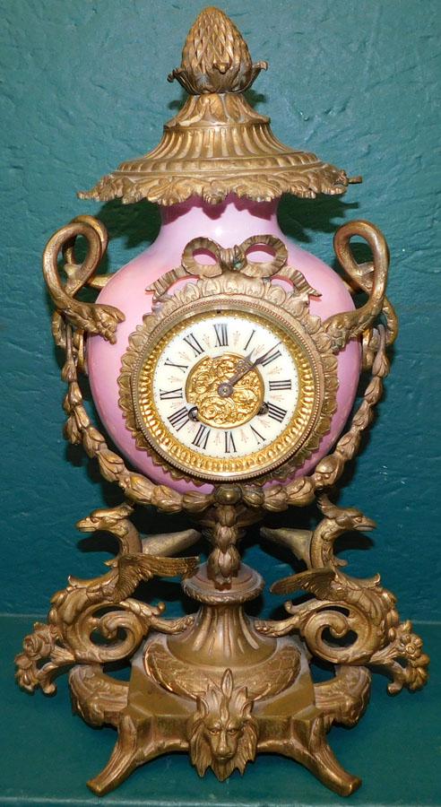 Antique Porcelain & Bronze French Clock (1 of 7)