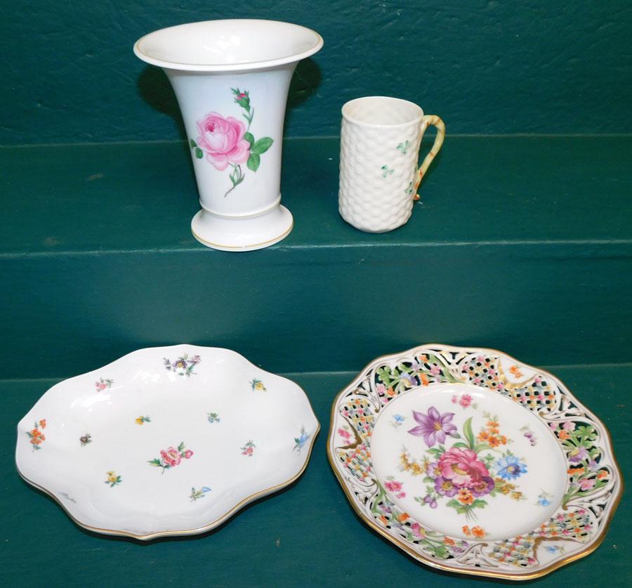 3 Pc French Porcelain & Belleek Mug (1 of 6)