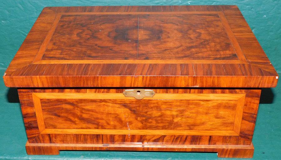 Antique Burl Walnut Document Box (1 of 4)