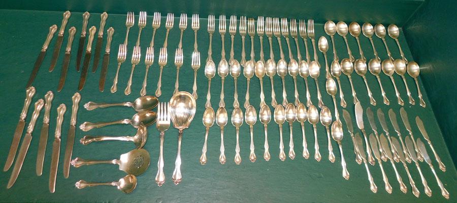 92 Pc Westmoreland Sterling Flatware (95.2 Toz) (1 of 5)