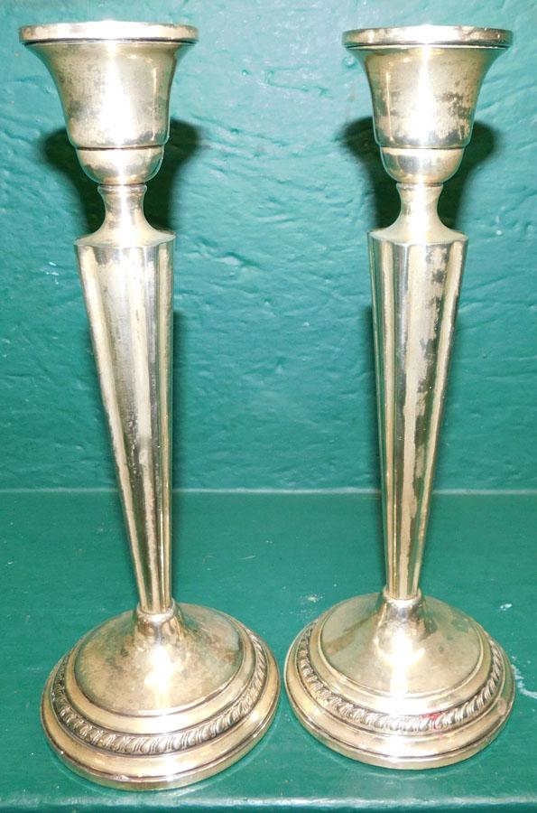 Pair Sterling Weighted Candlesticks (1 of 5)