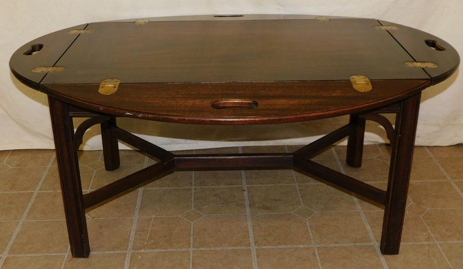 Henkel Harris Mahogany Butlers Tray Coffee Table (1 of 4)
