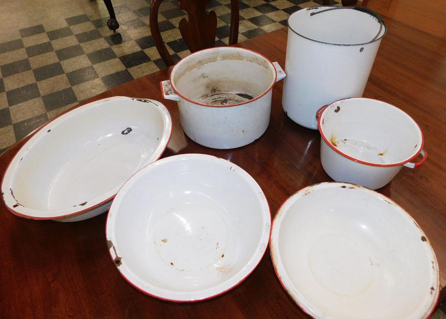 6 Pc Antique Enamel Ware (1 of 1)