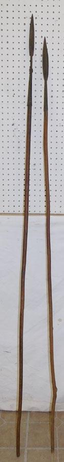 Two Wood & Metal Spears (1 of 2)