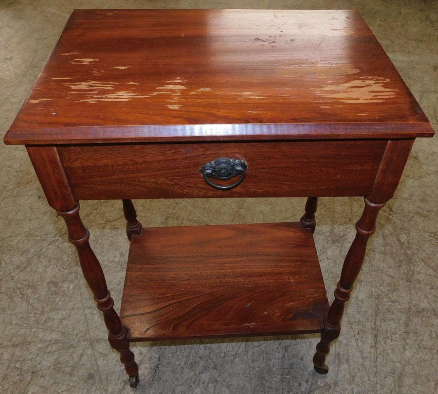 Walnut One Drawer Night Stand (1 of 1)