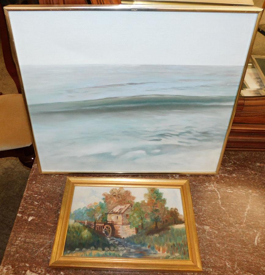 OOB Mill Scene (Signed) OOC Ocean Scene (Signed) (1 of 7)