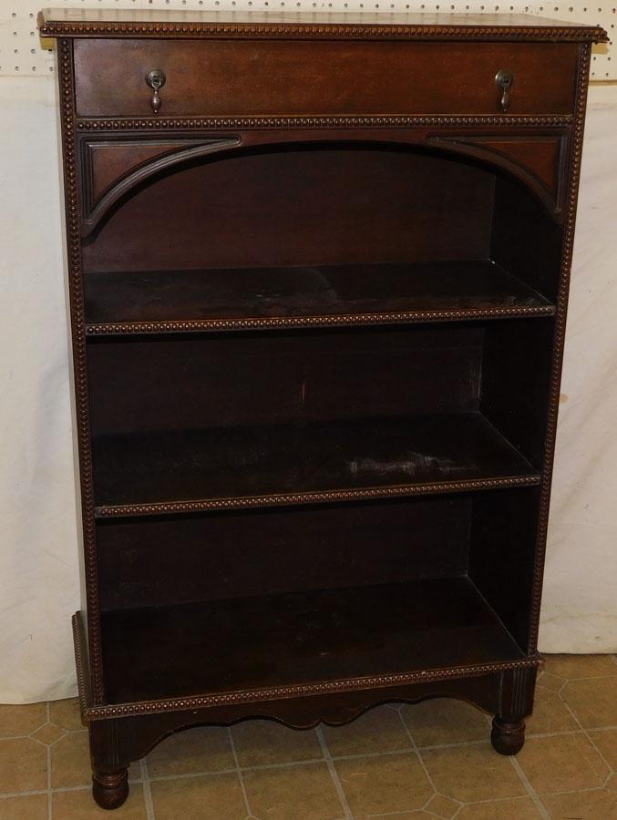 Mahogany Book Shelf W/ Drawer (1 of 3)