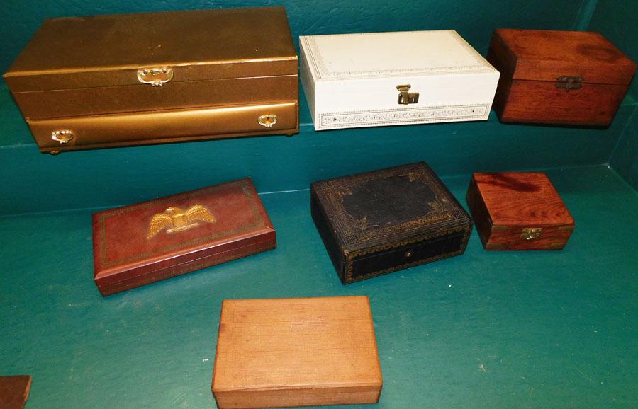 Lot Of Wood & Leather Boxes (1 of 5)