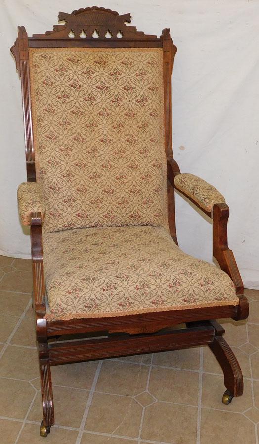 Antique Walnut Victorian Rocking Chair (1 of 2)