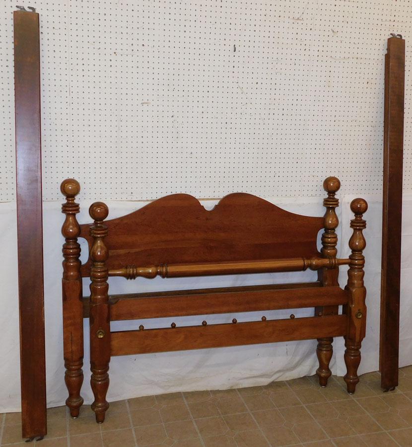 Cherry Full Size Cannonball Bed By Davis Cabinet Co. W/ (1 of 2)