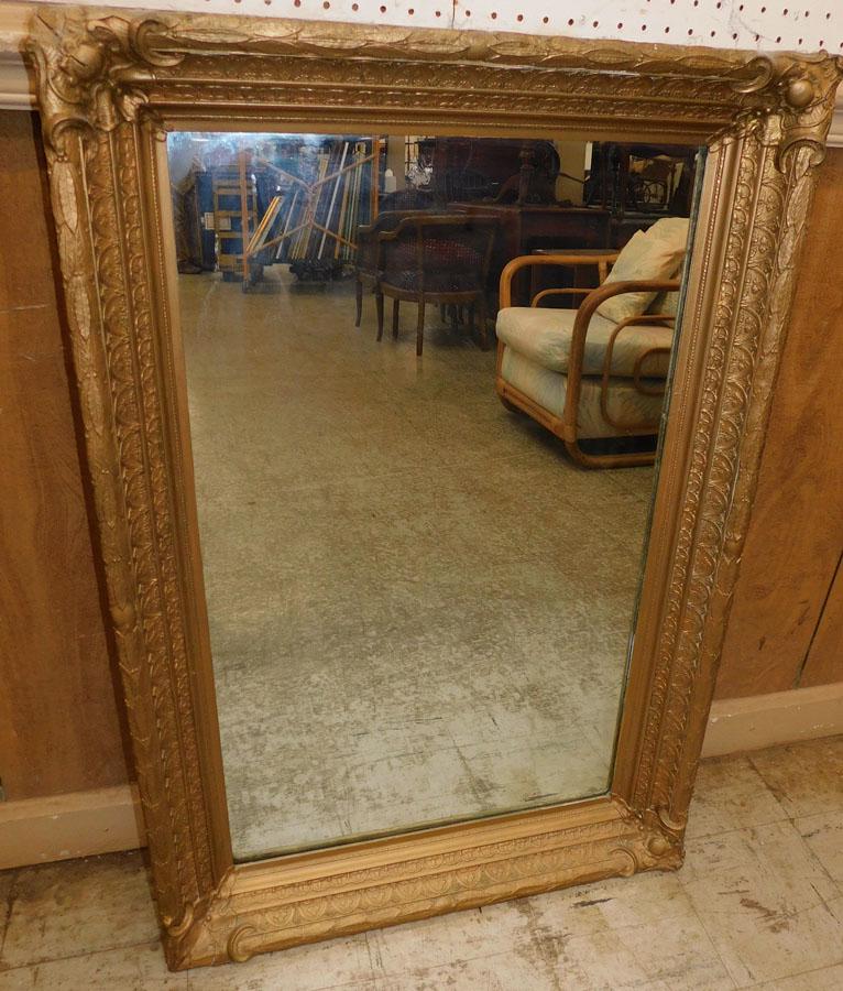 Antique Gold Leaf Framed Mirror (1 of 3)