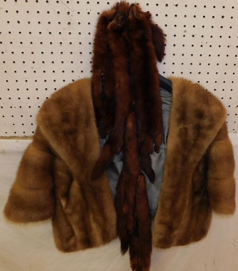 Ladies Fur Shawl & Mink Scarf (1 of 4)
