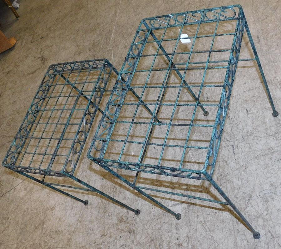 Two Painted Wrought Iron Nest Of Tables (1 of 2)