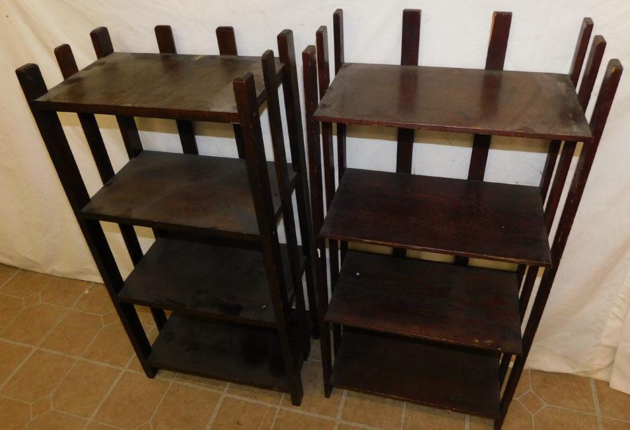 Two Mission Style Book Shelves (1 of 1)