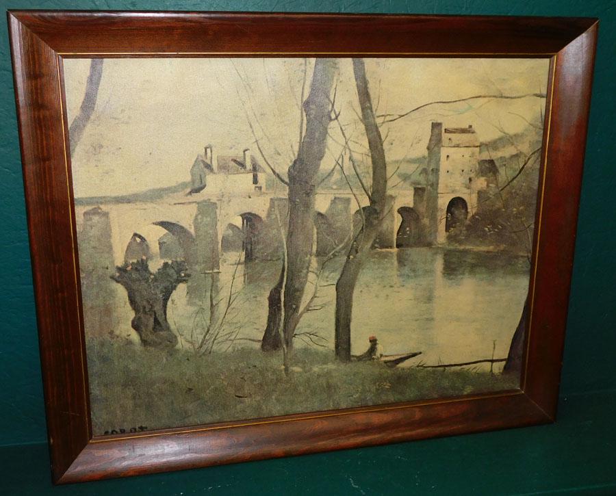 Framed OOC River Scene (Signed) (1 of 4)
