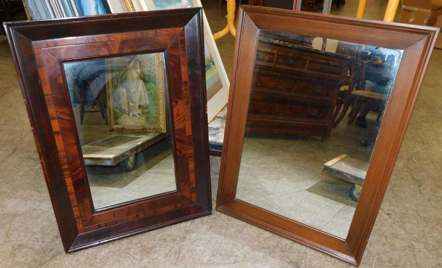 2 Antique Framed Ogee mirrors (1 mahog & 1 walnut) (1 of 4)