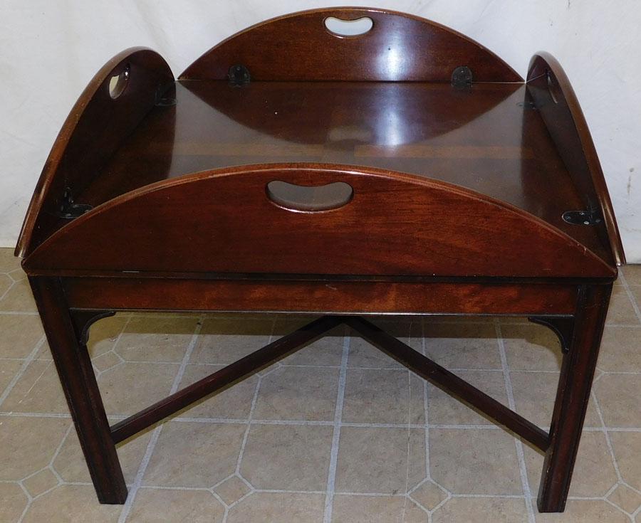 Mahogany Butlers Tray Top Table (1 of 2)