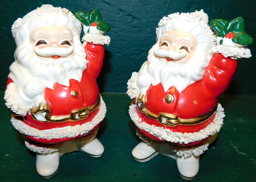 Two Porcelain Santa Claus Banks (1 of 3)