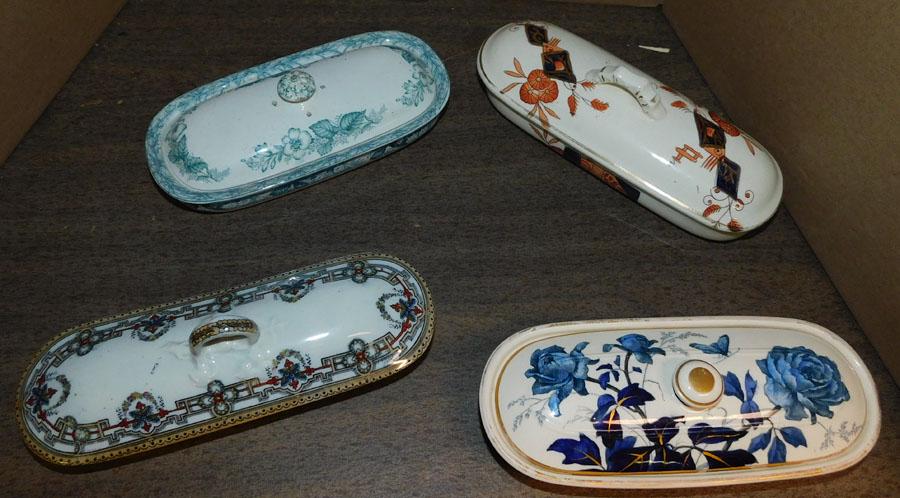 Lot English Porcelain Toothbrush Holders (1 of 3)