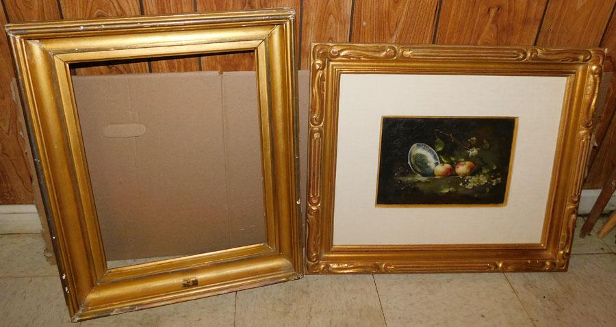 Antique Frame & Framed OOC Of Still Life (1 of 5)