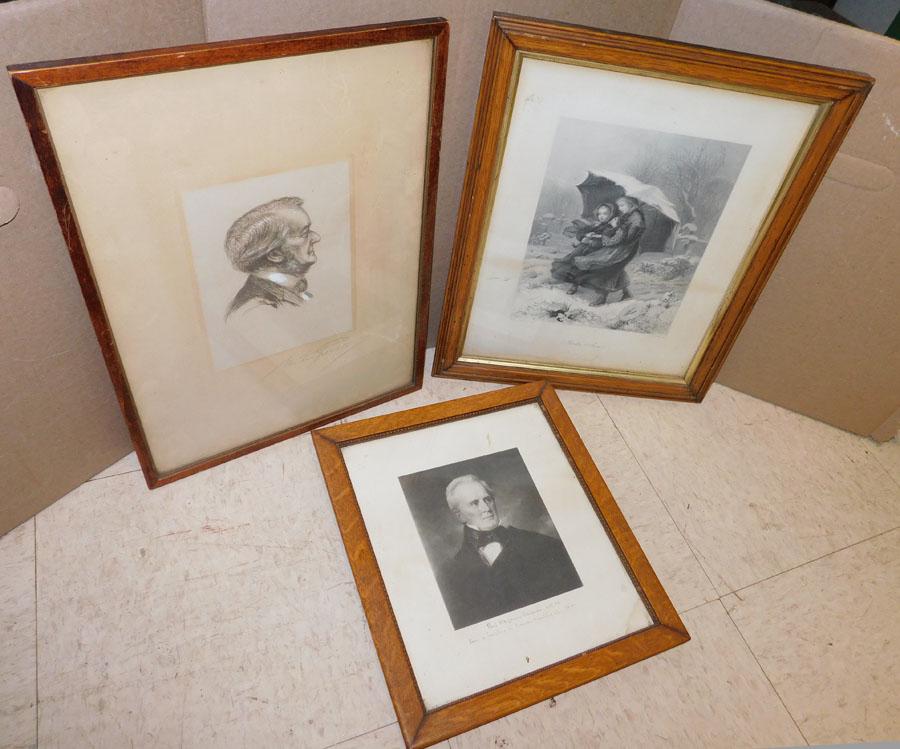 Two Framed Portraits & One Framed Print (1 of 4)