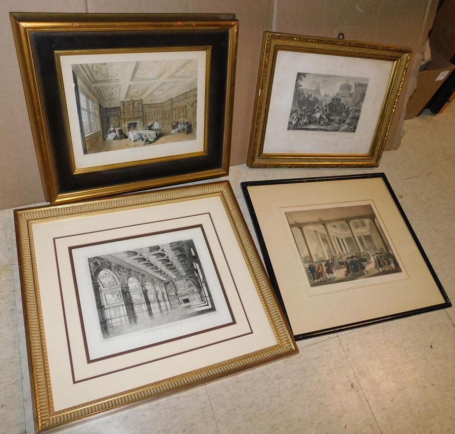 Lot 4 Framed Prints Or Engravings (1 of 5)
