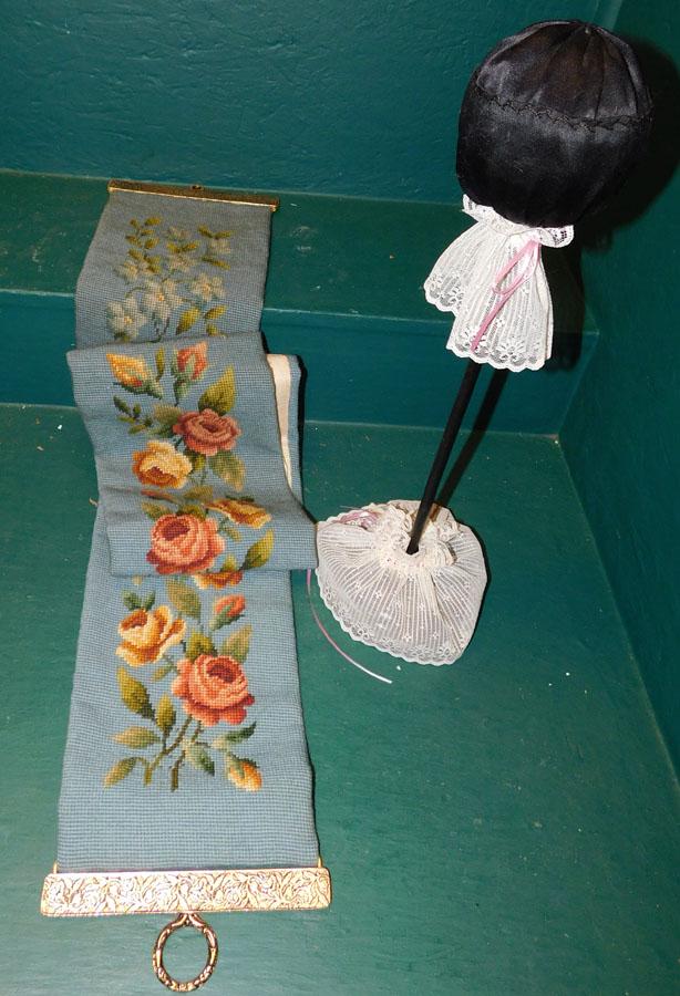 Hat Stand & Needlepoint Bell Pull (1 of 3)
