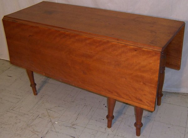 American 19th century six leg birch table: American 19th century six leg birch table, Circa 1820 (Louisburg, NC estate)