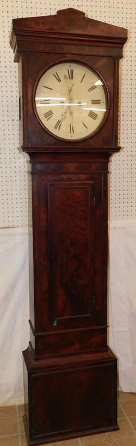 19th C Mah Grandfather Clock by Alexwood Glasgow (1 of 6)