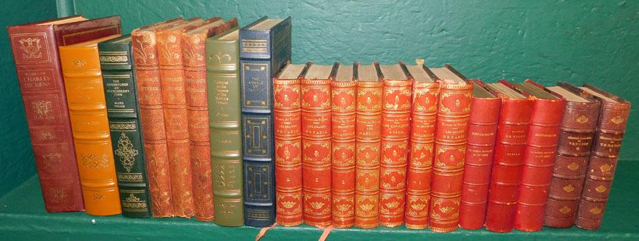 Lot of 20 Leather Bound Books (1 of 6)