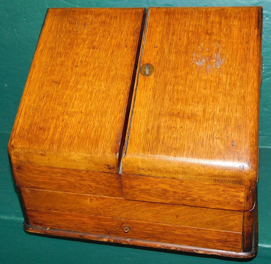 Antique Oak Letter Box (1 of 4)