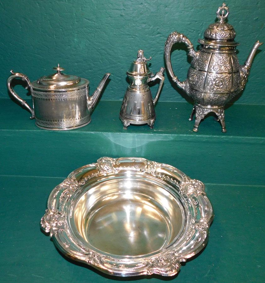 4 Piece Polished Silver Plate Lot (1 of 5)