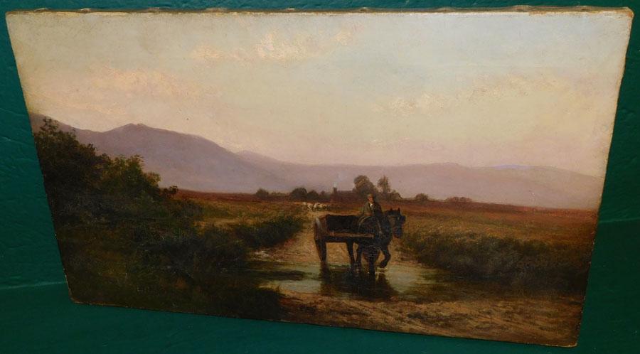 19th C OOC of Farm Scene (1 of 4)