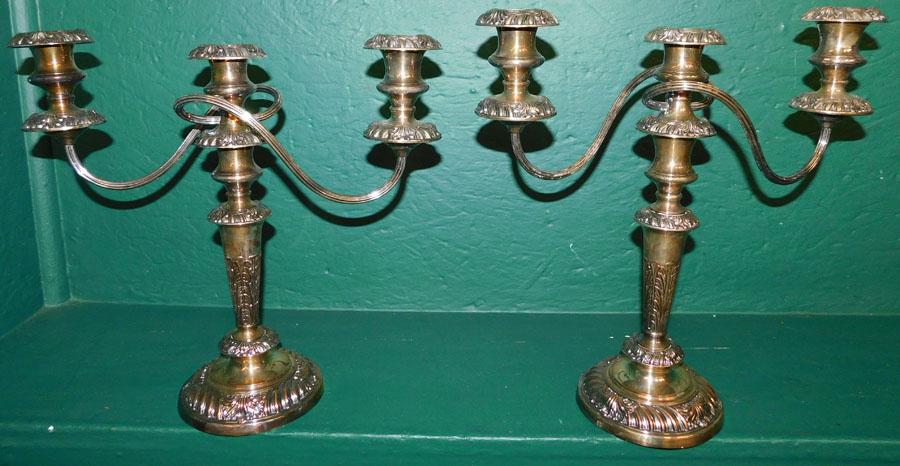 Pair of Sheffield Candelabras (1 of 2)