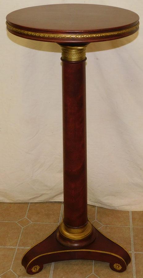 Mahogany & Bronze French Empire Plant Stand (1 of 3)
