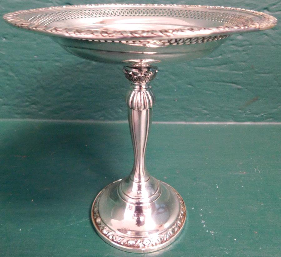 Sterling Weighted Compote “Margaret Rose” (1 of 3)
