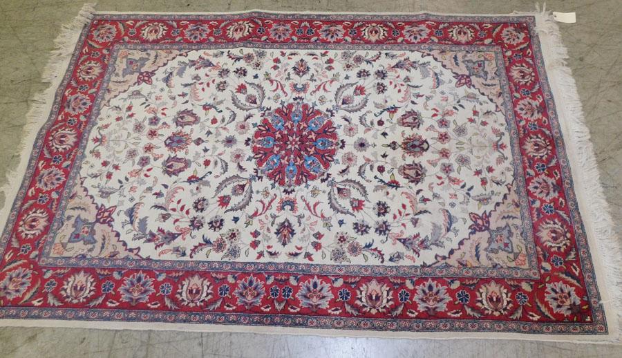 4' 2" x 6' 8" Handmade Oriental Rug: 4' 2" x 6' 8" Handmade Oriental Rug.