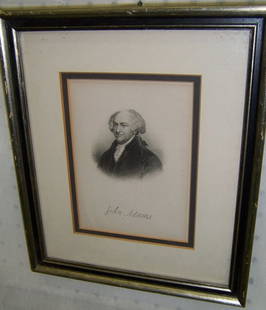 Print or engravings of John Adams: Print or engravings of John Adams (11 1/2" x 9 3/4")