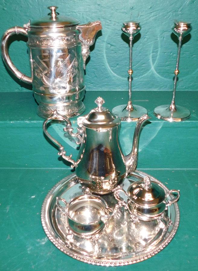 Lot Polished Silver Plate Items (1 of 4)