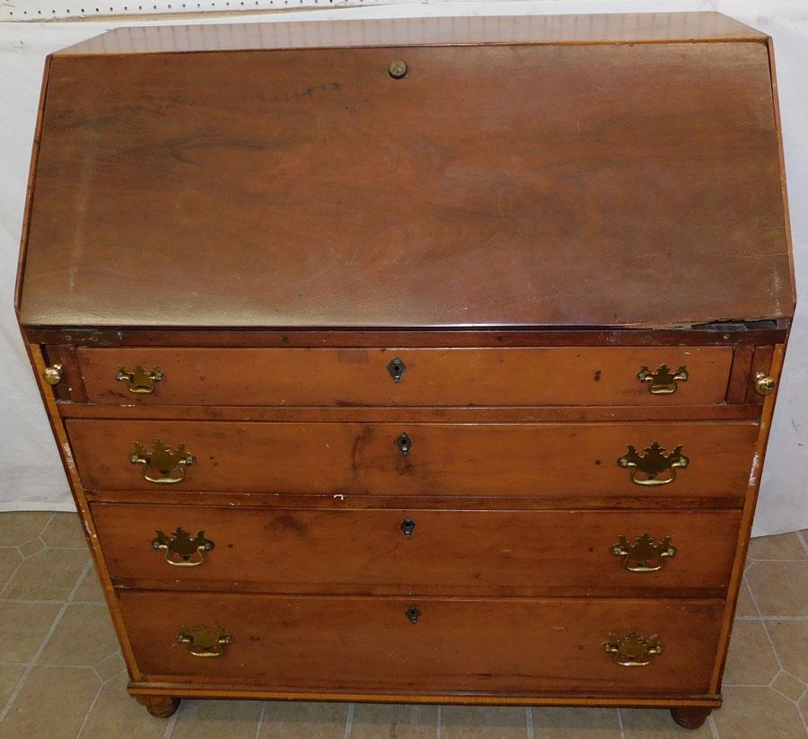 19th C Cherry Slant Front Desk (1 of 3)