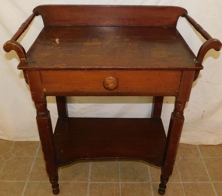 19th C Cherry Wash Stand (1 of 3)