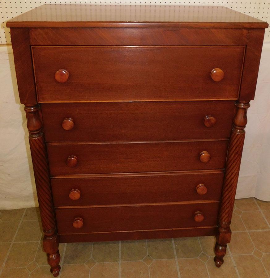 Empire Mahogany 5 Drawer Chest (1 of 3)