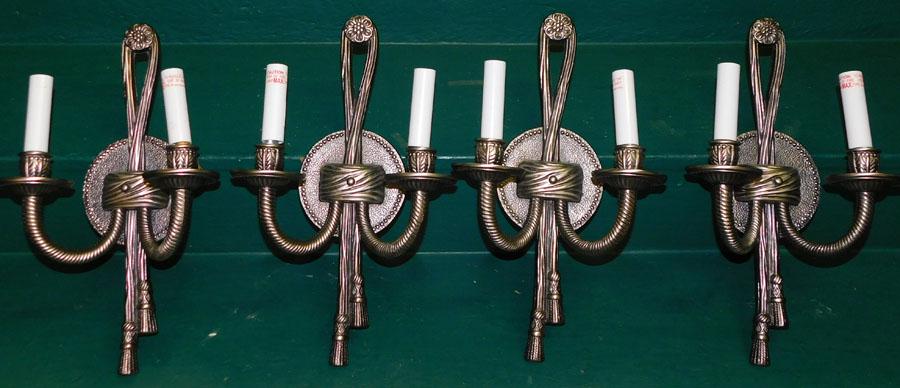 Four Metal Wall Sconces (1 of 2)