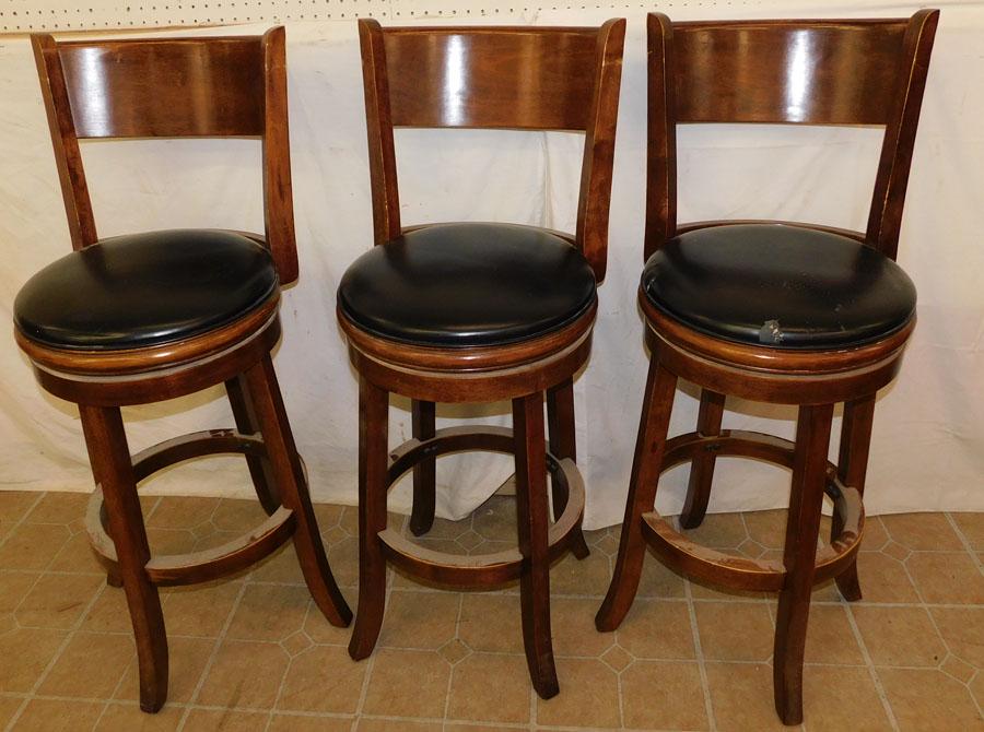 Three Revolving Bar Stools (1 of 2)