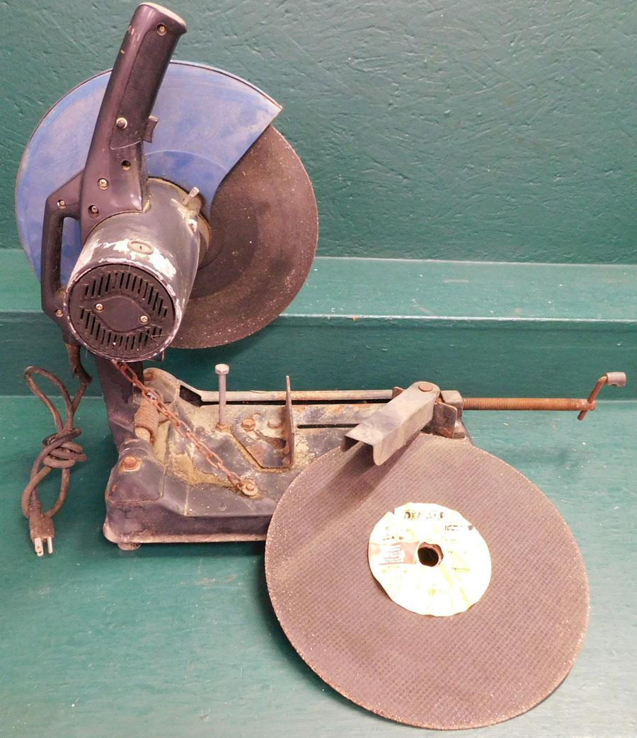 Metal Cut Off Saw W/ New Dewalt Blade (Works) (1 of 3)